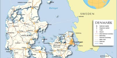 Danimarka üzerinde göster 