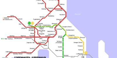 Danimarka harita metro 