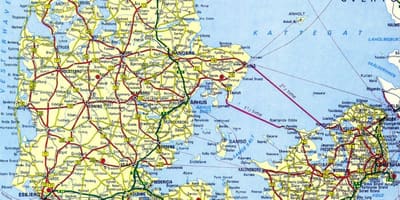 Kopenhag, Danimarka harita turist