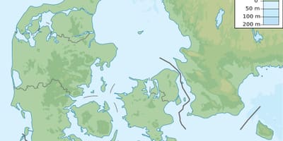 Danimarka harita yükseklik